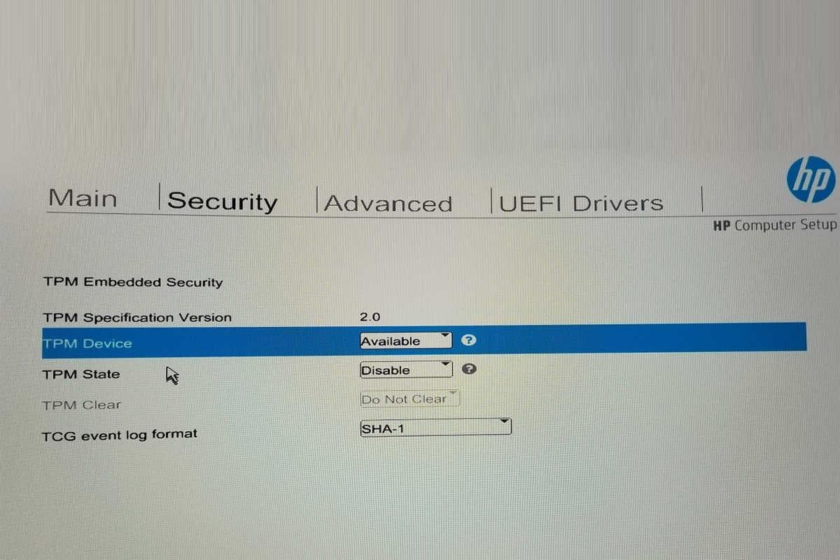 رفع خطاهای TPM Security Device در HP ZBook Power G8