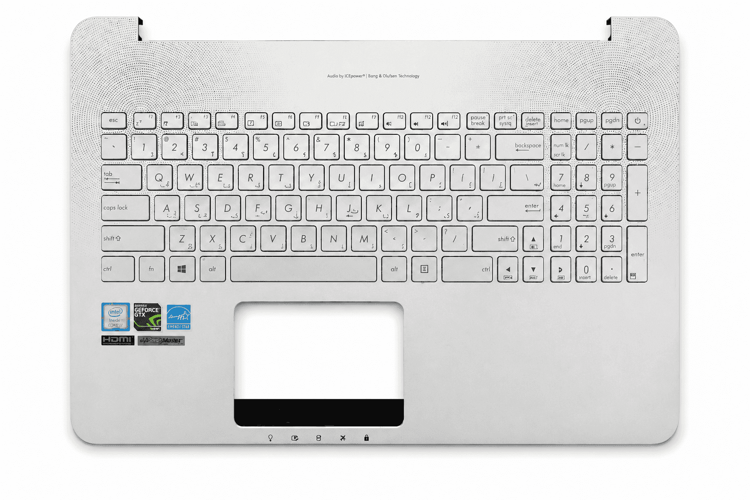 قاب C اورجینال رو دستگاهی لپ تاپ ایسوس ASUS N552 نقره ای با بک لایت قاب C اورجینال رو دستگاهی لپ تاپ ایسوس ASUS N552 نقره ای با بک لایت