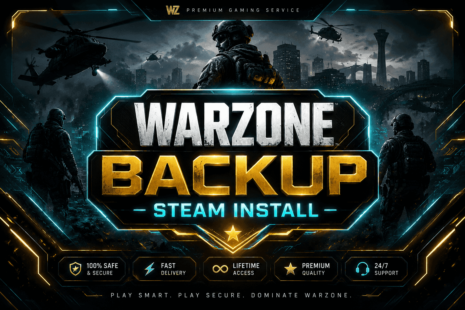 نصب بک اپ استیم بازی Call of Duty Warzone