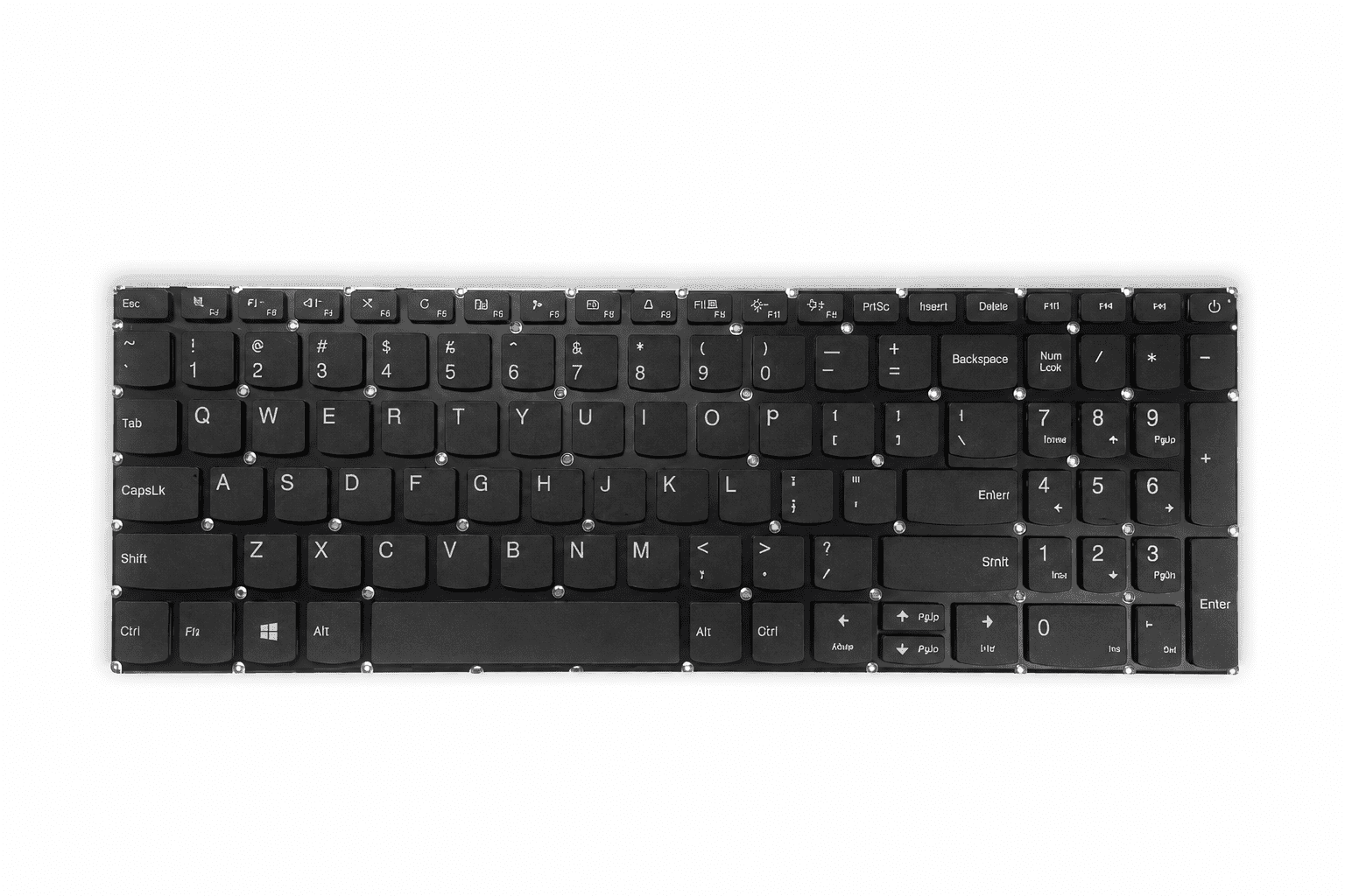 کیبورد لپ تاپ لنوو IdeaPad 320 و 330 مشکی بدون بک لایت کیبورد لپ تاپ لنوو IdeaPad 320 و 330 مشکی بدون بک لایت