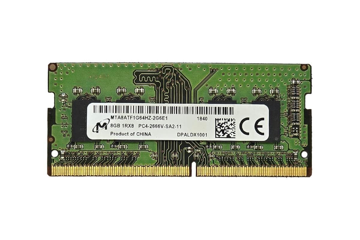 رم لپ تاپ 8 گیگابایت DDR4 باس 2133 اورجینال رو دستگاهی