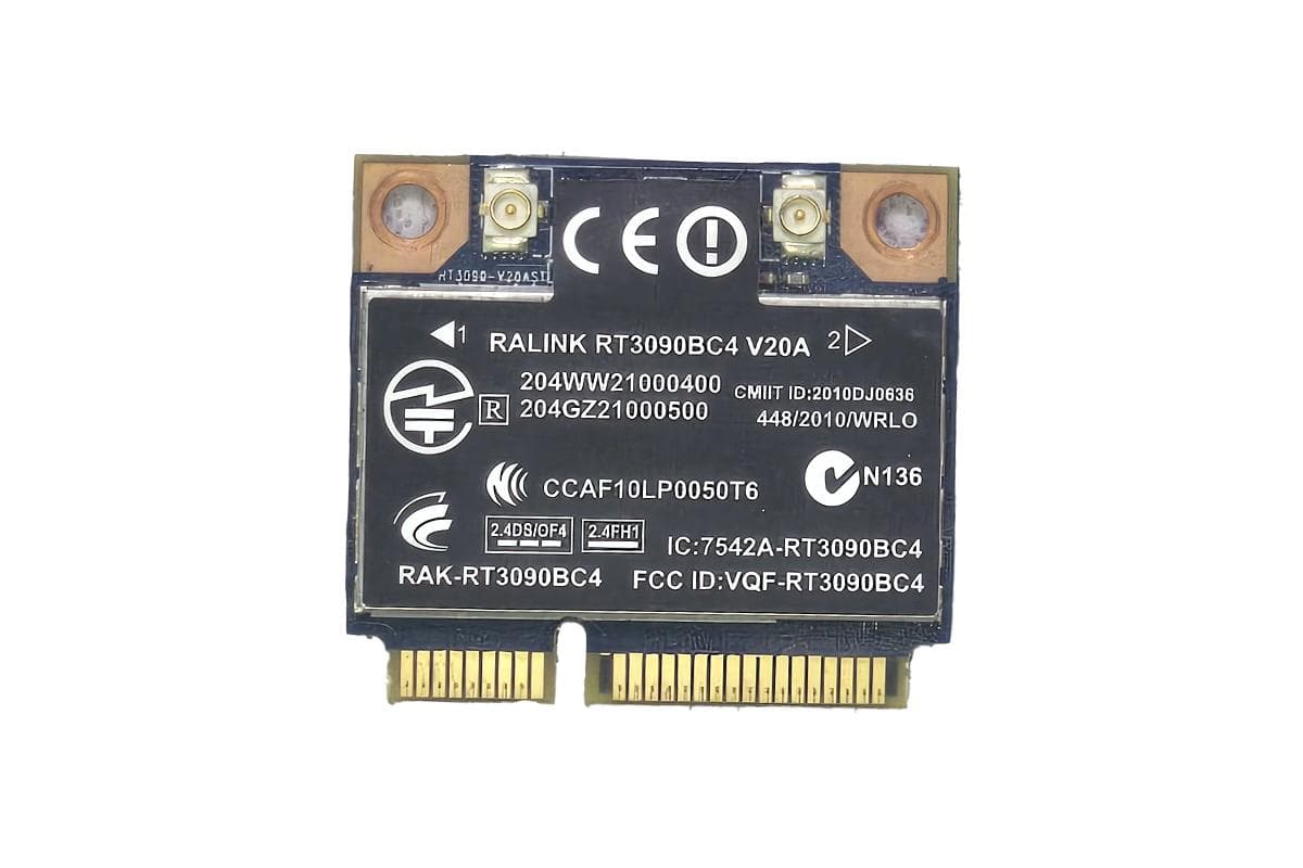 کارت شبکه بی سیم لپ تاپ HP ProBook 4520s مدل RALINK RT3090BC4 اورجینال رو دستگاهی