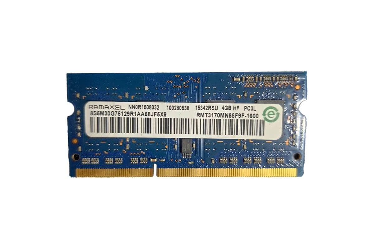 رم لپ تاپ 4 گیگابایت DDR3 باس 1600 مگاهرتز Ramaxel اورجینال رو دستگاهی رم لپ تاپ 4 گیگابایت DDR3 باس 1600 مگاهرتز Ramaxel اورجینال رو دستگاهی